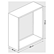 Palatino Exlusive Line Kaminholzregal (100 x 120 cm, Cortenstahl, Edelrost)