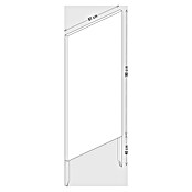 Palatino Space Vertical  Sichtschutzelement (87 x 180 cm, Cortenstahl, Motiv: Uni, Edelrost)