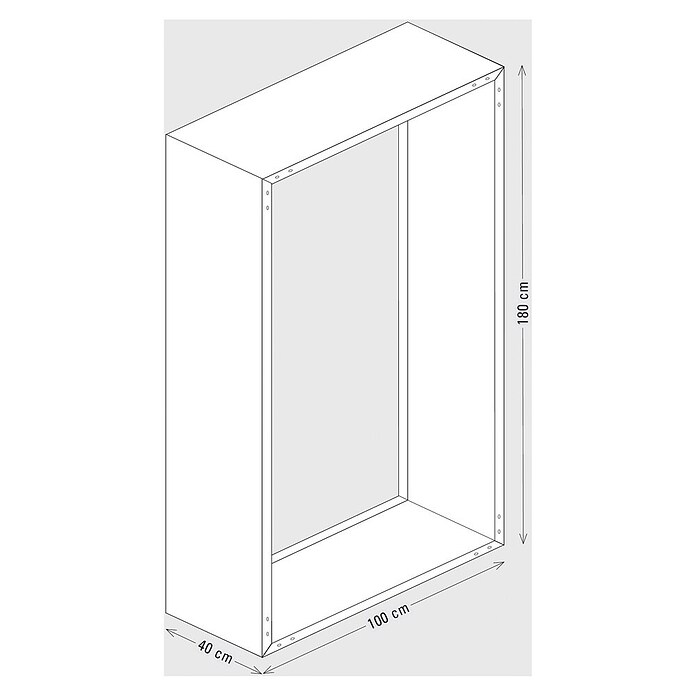 Palatino Exlusive Line Kaminholzregal (100 x 180 cm, Cortenstahl, Edelrost)