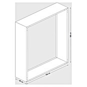 Palatino Exlusive Line Kaminholzregal (150 x 180 cm, Cortenstahl, Edelrost)