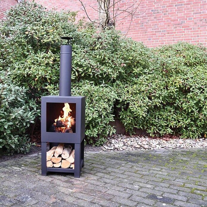 Esschert Design Fancy Flames Tuinhaard (38,4 x 38,4 x 136,4 cm, Staal) | BAUHAUS