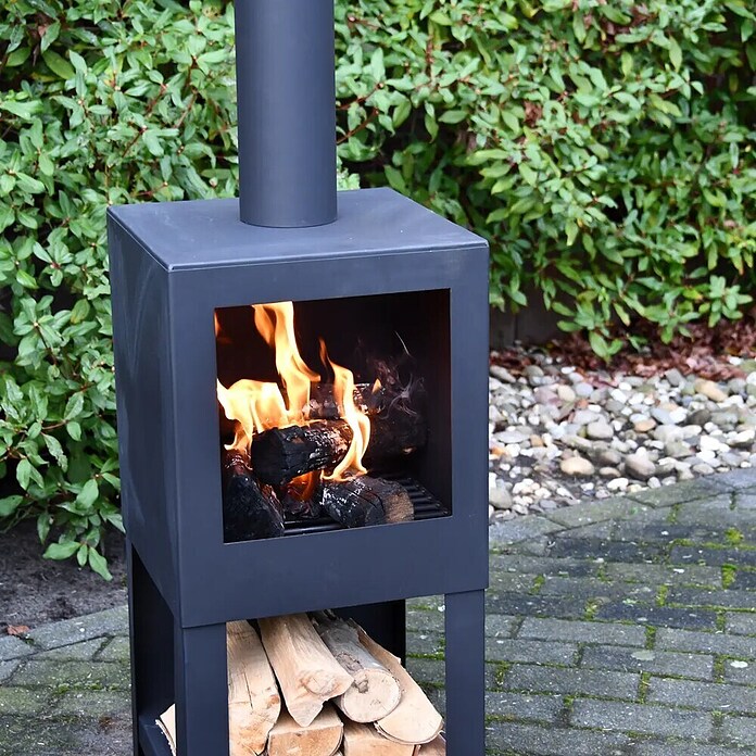 Esschert Design Fancy Flames Tuinhaard (38,4 x 38,4 x 136,4 cm, Staal) | BAUHAUS