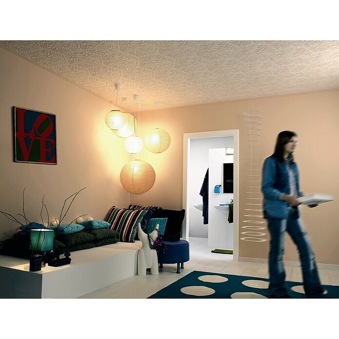 Nmc Decoflair Placa para techo T90 (L x An: 50 x 50 cm, Blanco, Número de componentes: 8 ud., Poliestireno) | BAUHAUS