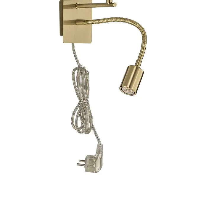 Lindby Wandleuchte Florens - messing / gold, E14