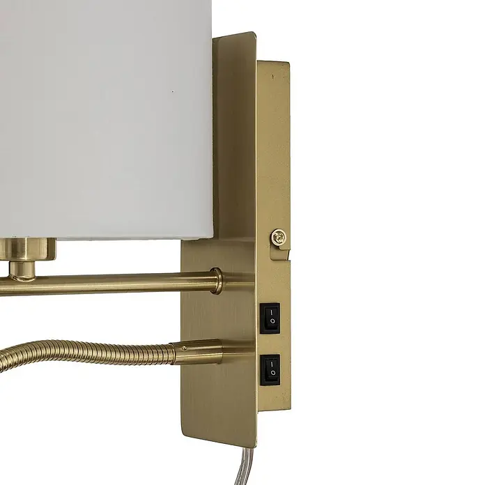 Lindby Wandleuchte Florens - messing / gold, E14