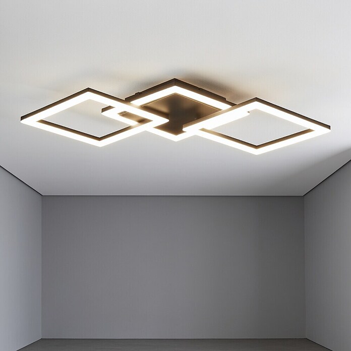 Eglo LED-Deckenleuchte PARANDAY-Z (32,4 W, L x B x H: 65 x 31 x 6 cm, Schwarz) | BAUHAUS