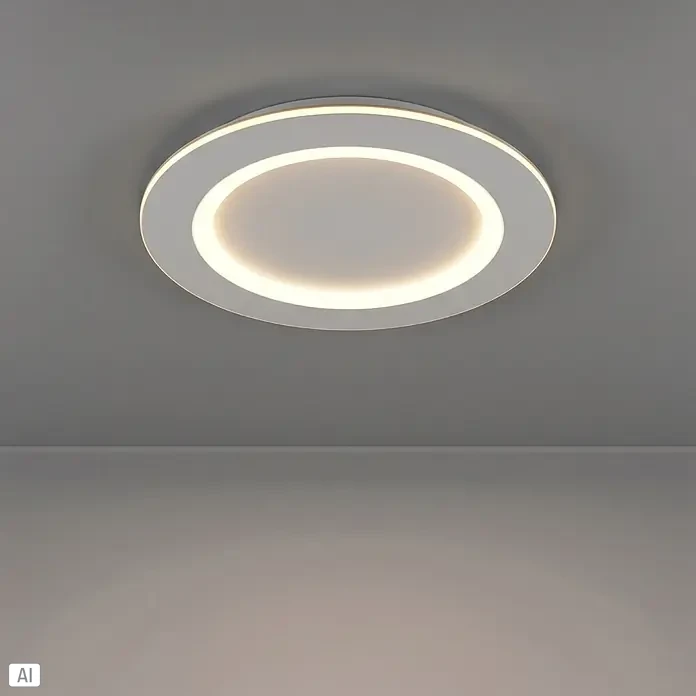 Eglo LED-Deckenleuchte Padrogiano-Z - Durchmesser: 45 cm, 2.700 K - 6.500 K, Warmweiß, Dimmbar - Runde weiße LED-Deckenleuchte mit beleuchteten Innen- und Außenringen.