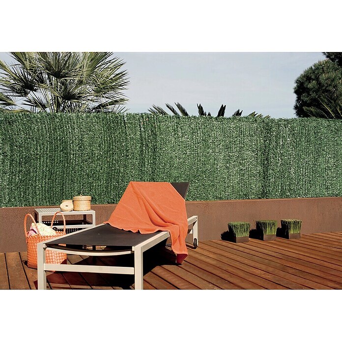 Nortene Malla de ocultación seto artificial Greenset (Verde, L x Al: 3 x 2 m)