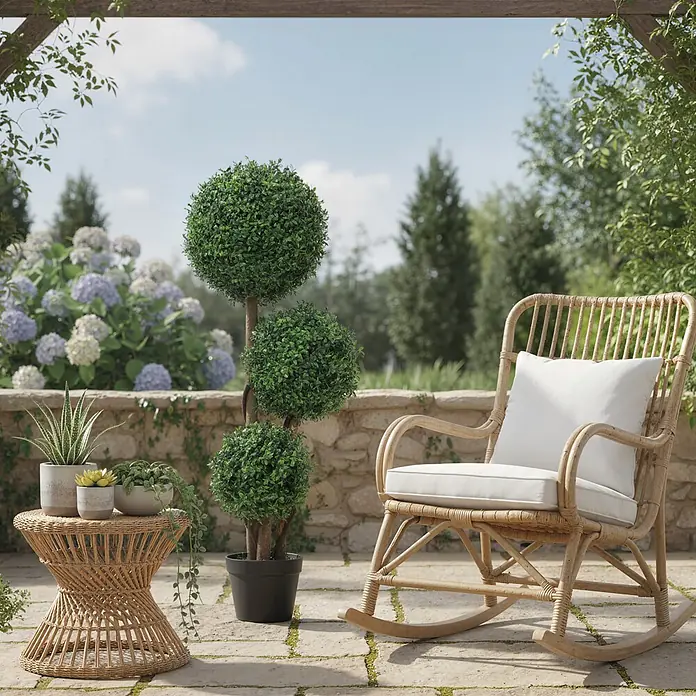 Homcom Kunstpflanze Elegantes Drei-Kugel-Design - 