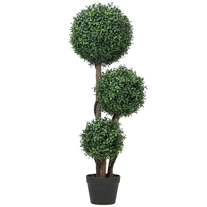 Homcom Kunstpflanze Elegantes Drei-Kugel-Design - 