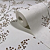 Marburg Novamur Plus Fresh UP Papel pintado de vellón Rama (Blanco/Verde, Floral, 10 x 0,53 m) | BAUHAUS