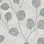 Marburg GZSZ Papel pintado de vinilo (Gris, Floral, 10 x 0,53 m) | BAUHAUS