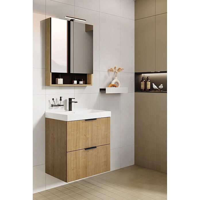 Camargue Badmöbel-Set Yasumi (60 cm, Hamilton Eiche) | BAUHAUS
