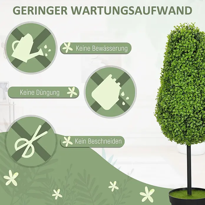 Homcom Kunstpflanze Lebensechte Details - 