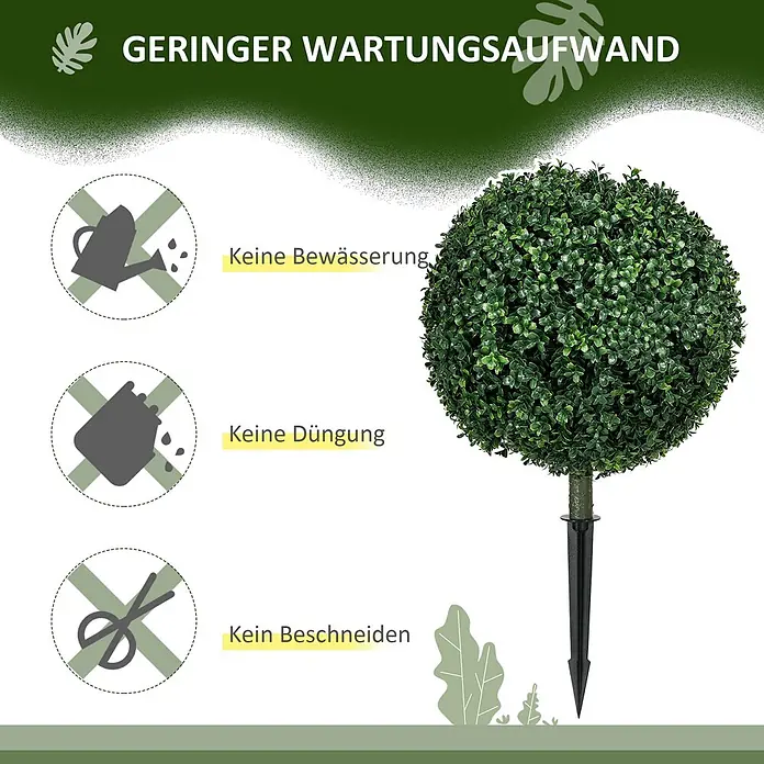 Homcom Kunstpflanze Elegante Baum-Optik - 