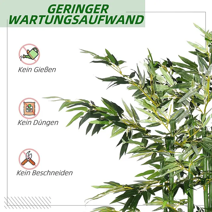 Homcom Kunstpflanze künstlicher Bambus - 