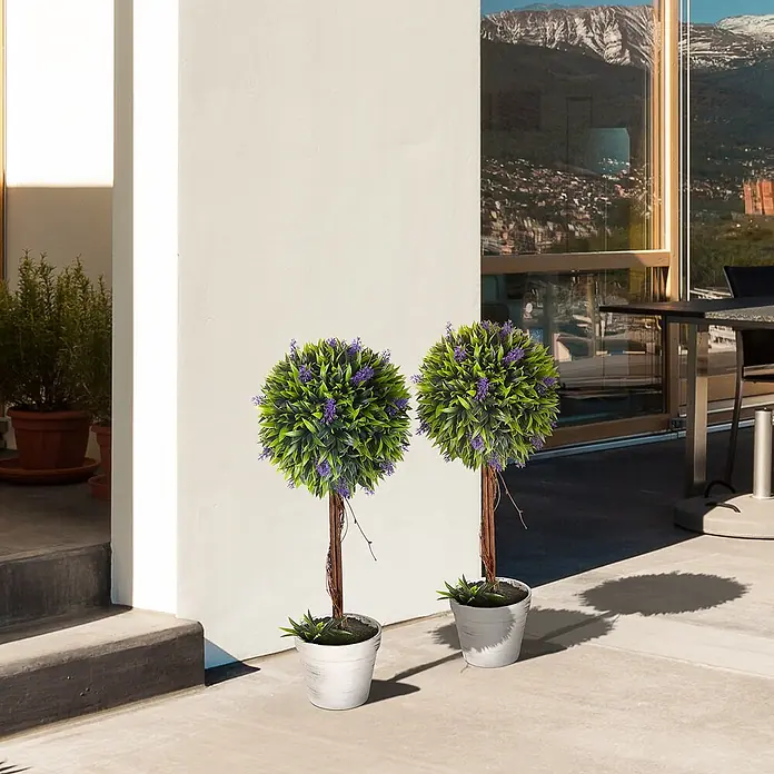 Homcom Kunstpflanze Zwei Packungen - 