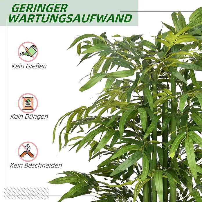 Homcom Kunstpflanze lebensechtes Aussehen - 