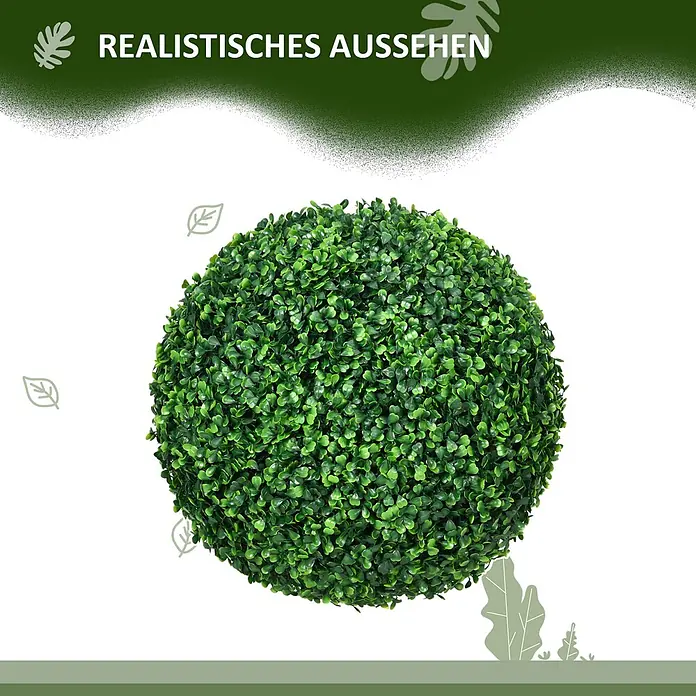 Homcom Kunstpflanze 2er-Set - 
