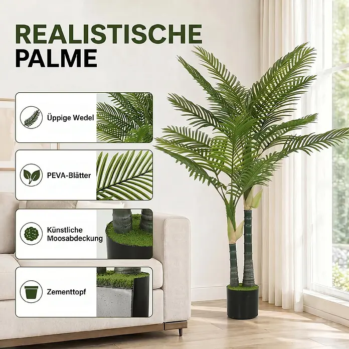 Homcom Kunstpflanze Tropisches Statement - 
