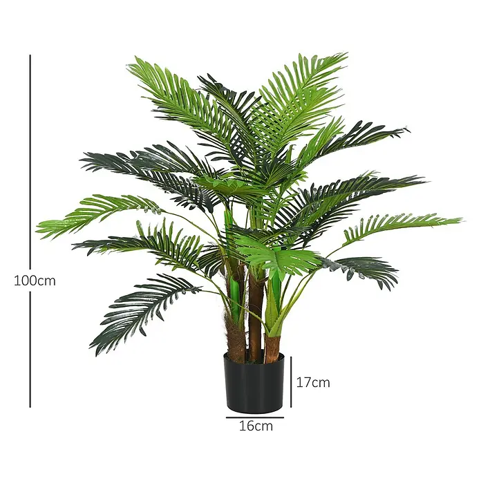 Homcom Kunstpflanze künstliche Palme - 