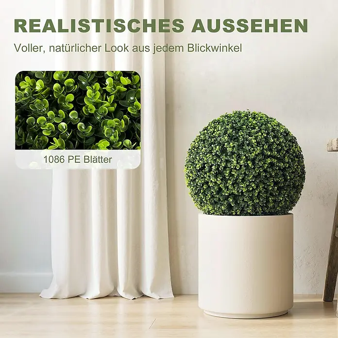 Homcom Kunstpflanze Vielseitiges Deko-Set - 
