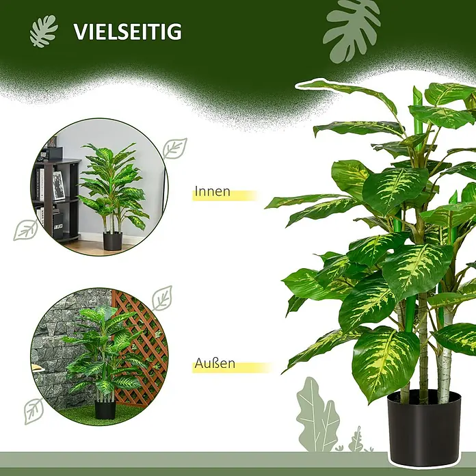 Homcom Kunstpflanze Natürlicher als Natur - 