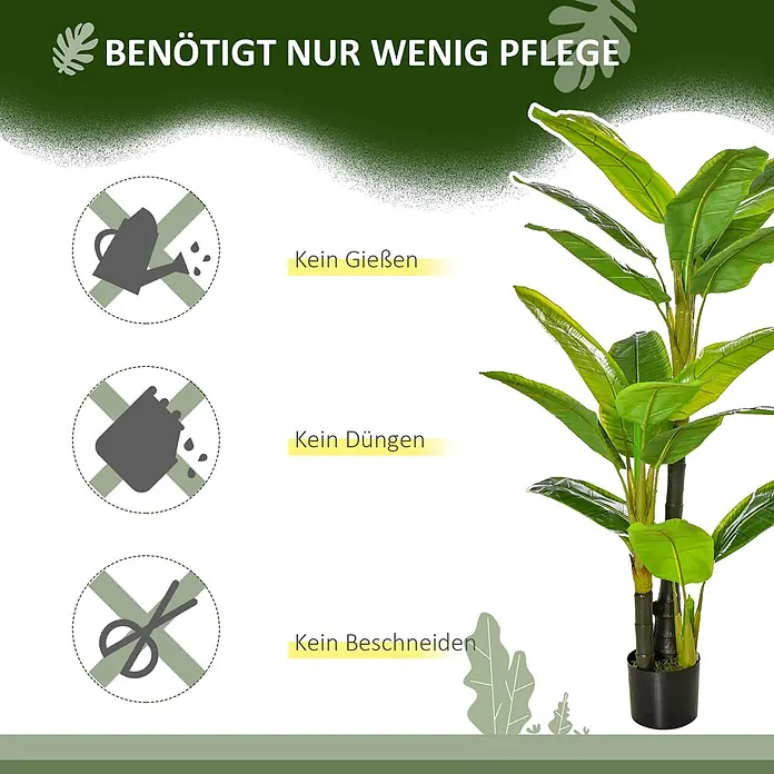 Homcom Kunstpflanze realistisches Aussehen - 