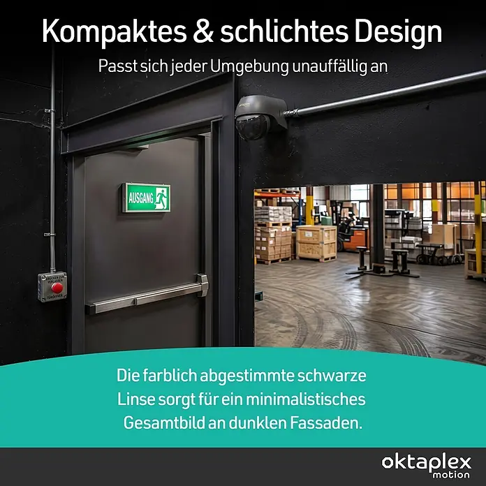Oktaplex Motion Bewegungsmelder Ana - Reichweite Sensor: 10 m, Anthrazit, Erfassungswinkel Sensor: 180 °, L x B x H: 80 x 55 x 65 mm