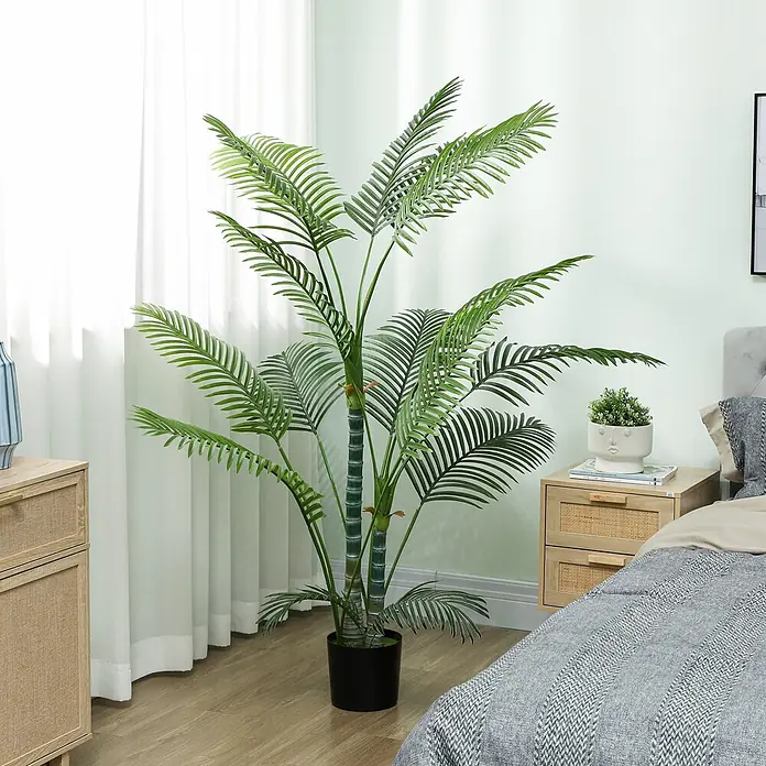 Homcom Kunstpflanze Naturgetreues tropisches Design - 