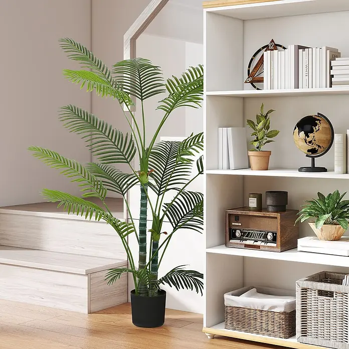 Homcom Kunstpflanze Naturgetreues tropisches Design - 
