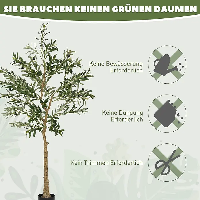 Homcom Kunstpflanze realistisches Aussehen - 