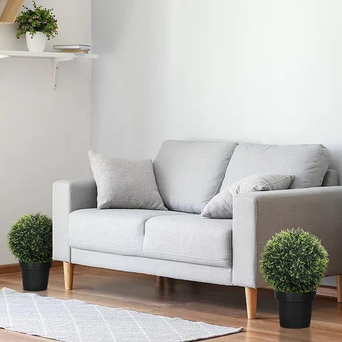 Homcom Kunstpflanze 2er-Set - 