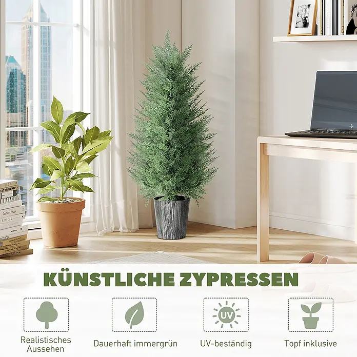 Homcom Kunstpflanze realistisches Aussehen - 