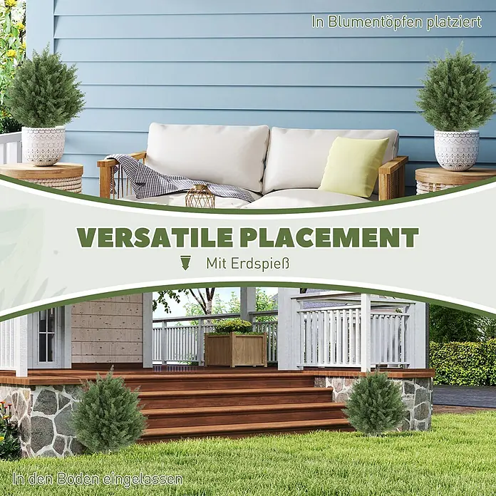 Homcom Kunstpflanze Realistischer Look - 