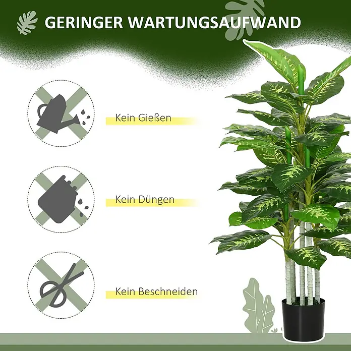 Homcom Kunstpflanze Natürlicher als Natur - 