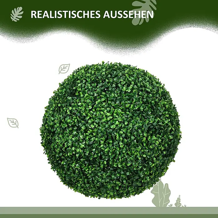 Homcom Kunstpflanze 2er-Set - 