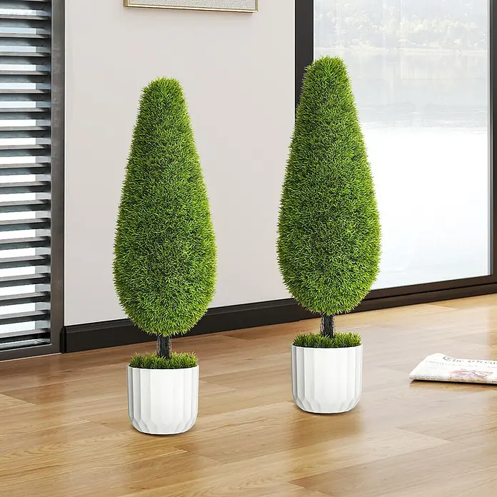 Homcom Kunstpflanze 2er-Set - 