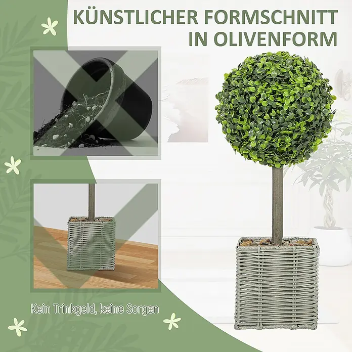 Homcom Kunstpflanze Natürlicher Charme für jeden Raum - 