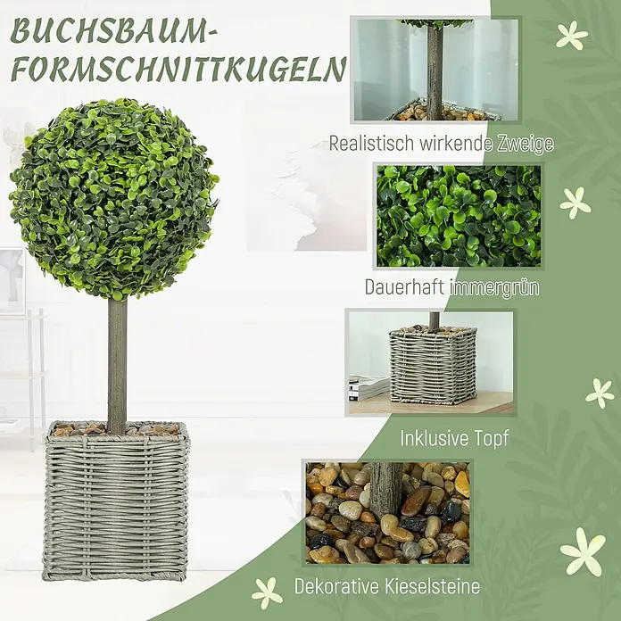 Homcom Kunstpflanze Natürlicher Charme für jeden Raum - 