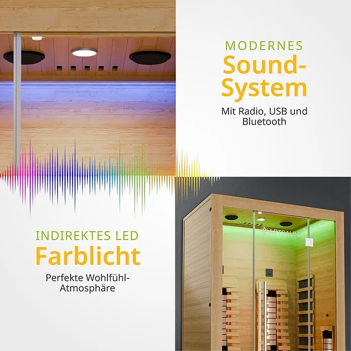 Artsauna Elementsauna - L x B x H: 105 x 130 x 190 cm