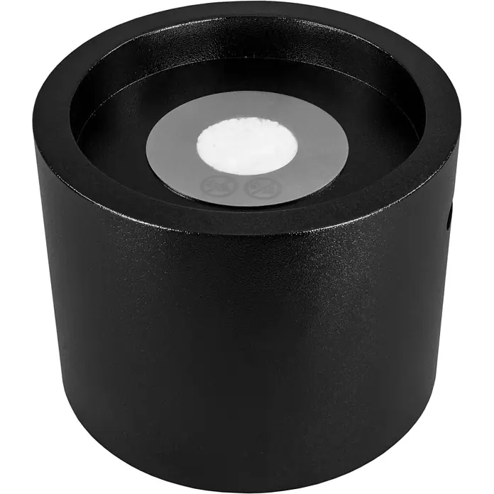 Bysil Kaminofen Bioethanol Standkamin Moon Mini 23×29 cm, 0,5 l, Schwarz matt - Material Verkleidung: Stahl, Schwarz