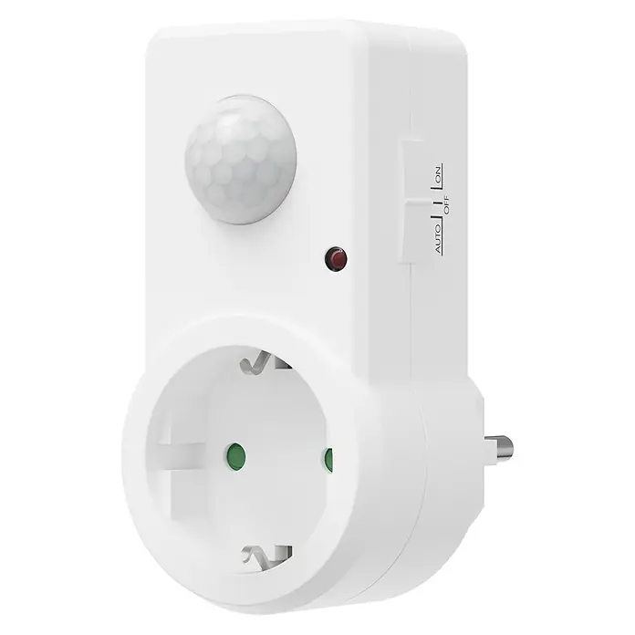 Oktaplex Lighting Bewegungsmelder Sia - Reichweite Sensor: 9 m, Weiß, Erfassungswinkel Sensor: 120 °, L x B x H: 44 x 52 x 98 mm