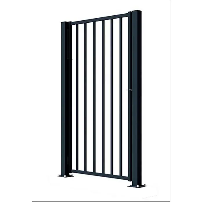 Adaptta Gartentor - 80 x 110 cm, Schwarz, Stahl