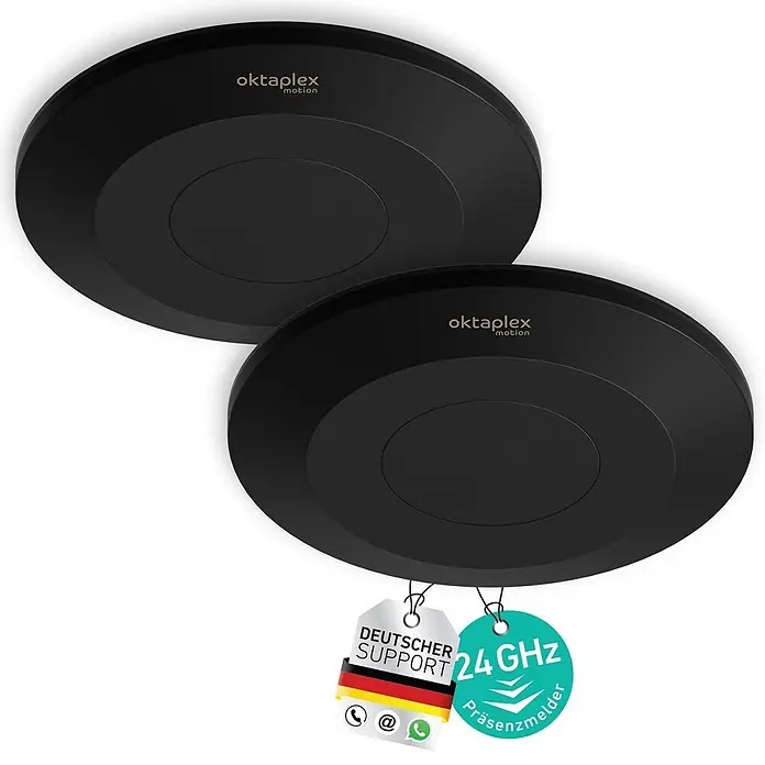 Oktaplex Motion Bewegungsmelder Isa - Reichweite Sensor: 3 m, Schwarz, Erfassungswinkel Sensor: 360 °, L x B x H: 0 x 0 x 0 mm