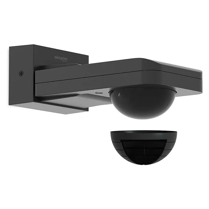 Oktaplex Motion Bewegungsmelder Tea - Reichweite Sensor: 9 m, Anthrazit, Erfassungswinkel Sensor: 360 °, L x B x H: 174 x 87 x 66 mm