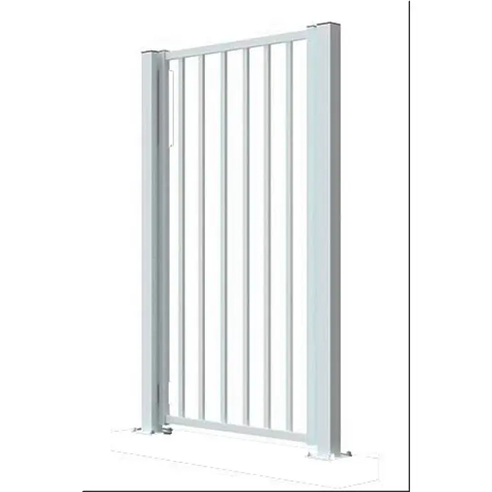 Adaptta Gartentor - 80 x 110 cm, Weiß, Stahl