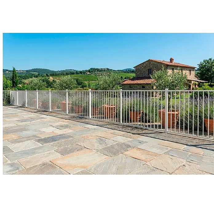 Adaptta Gartentor - 80 x 110 cm, Weiß, Stahl