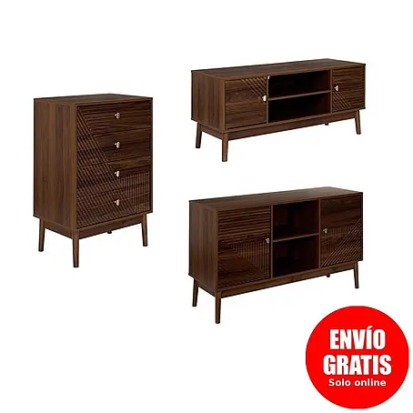 Home Deco Factory Tiffany Conjunto mueble de salón
