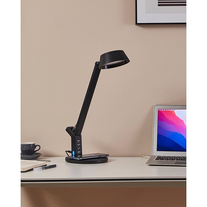 Eglo Lámpara de sobremesa LED Banderalo (4,8 W, L x An x Al: 30,5 x 17 x 40,5 cm, Negro, Blanco neutro) | BAUHAUS